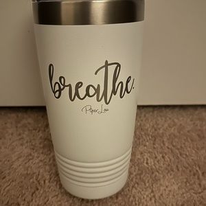 Breathe - Piper Lou white tumbler